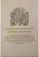 Historia Polski - Konfederacja Warszawska 1573 roku wielka karta polskiej tolerancji - miniaturka - grafika 1