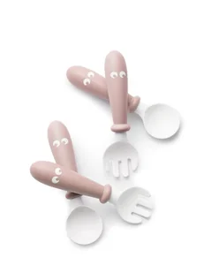 Baby Bjorn Sztućce, Powder Pink, 4 szt. - Sztućce dla dzieci - miniaturka - grafika 5