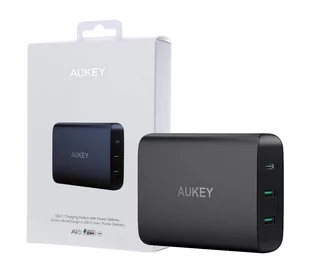 Aukey Ładowarka PA-Y12 72W 7.8A USB C 3.0+2x USB 4.8A - Ładowarki do telefonów - miniaturka - grafika 4