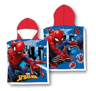 Okrycia kąpielowe dla dzieci - Ponczo Poncho Ręcznik SPIDERMAN dla dzieci 50x100 kaptur - miniaturka - grafika 1