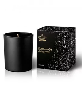 Świece - The Greatest Candle Świeca zapachowa w czarnym szkle (170 g) - fig - grafika 1