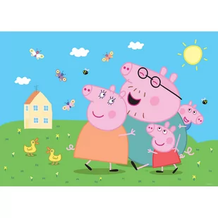 Fototapeta dziecięca Pepa Pig 252 x 182 cm, 4 części - Fototapety - miniaturka - grafika 1