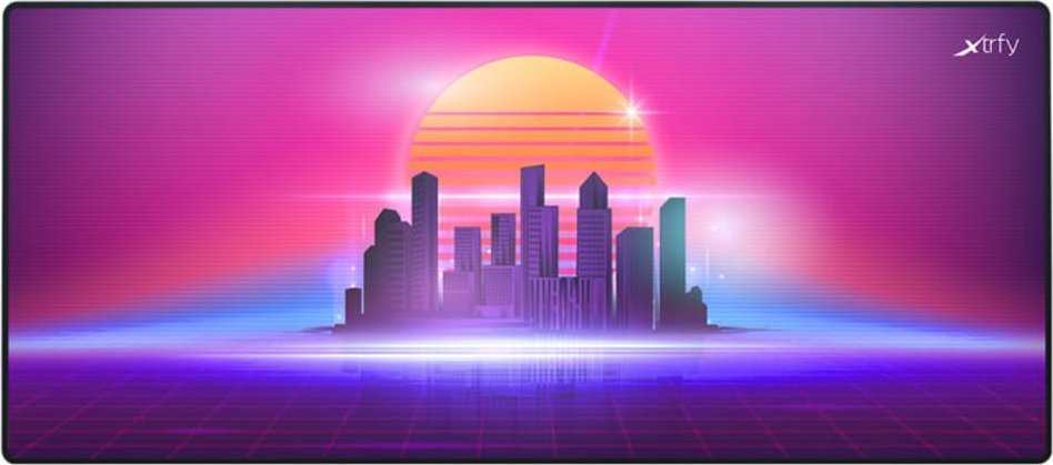 Podkładka Xtrfy CHERRY XTRFY GP5-XL-RETROWAVE podkładka pod mysz Podkładka dla graczy Wielobarwny