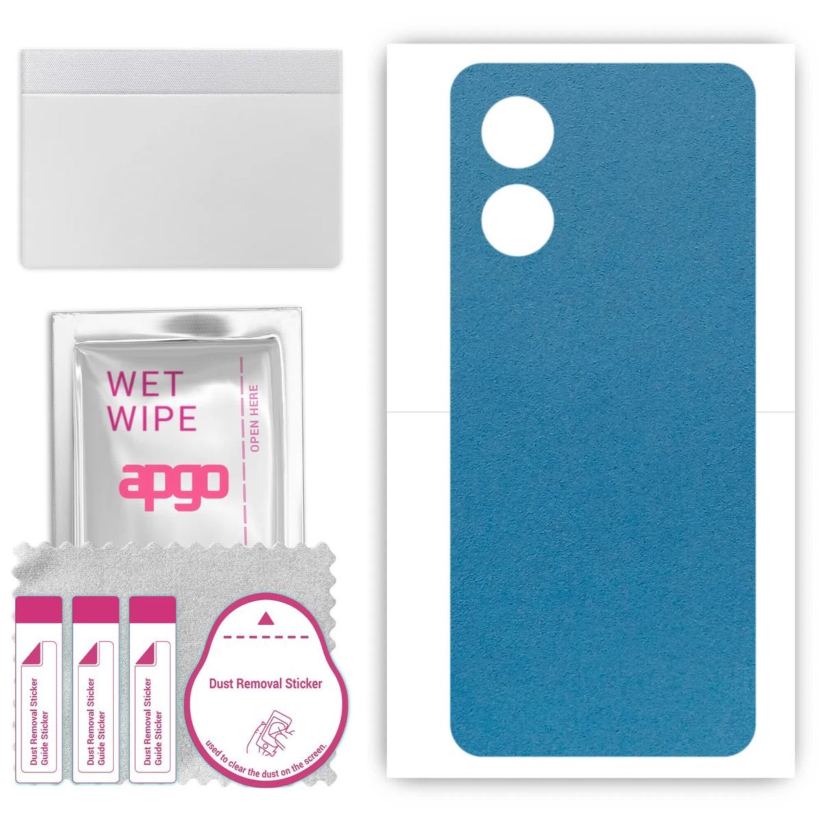 Folia naklejka skórka strukturalna na TYŁ Zamsz do Realme C33 - Zamsz Niebieski - apgo SKINS