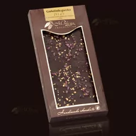 Czekolada - gorzka z 23 karatowym złotem i różą - miniaturka - grafika 1