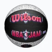 Koszykówka - Piłka do koszykówki Wilson NBA Jam Indoor Outdoor black/grey rozmiar 7 - miniaturka - grafika 1