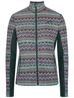 Kurtki damskie - KARI TRAA Kurtka polarowa "Olga" w kolorze ciemnozielono-miętowym - miniaturka - grafika 1