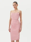 Sukienki - Rinascimento Sukienka koktajlowa CFC0123676003 Różowy Regular Fit - miniaturka - grafika 1