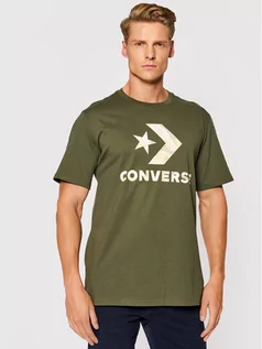 Koszulki męskie - Converse T-Shirt Camo Fill Graphic 10023140-A03 Zielony Regular Fit - grafika 1