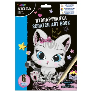 KIDEA Wydrapywanka Zdrapywanka Kotki Koty 6arkuszy WYKKA_20220309190520 - Zabawki kreatywne - miniaturka - grafika 2
