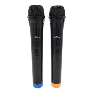 Media-Tech Mikrofon ACCENT PRO Dwa mikrofony bezprzewodowe z odbiornikiem USB do głośnika z funkcją karaoke MT395 - Mikrofony komputerowe - miniaturka - grafika 2
