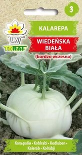 Toraf Kalarepa Wiedeńska Biała nasiona warzyw 2g 00120 - Nasiona i cebule - miniaturka - grafika 1