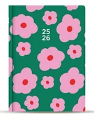 Kalendarze - Kalendarz szkolny 2025/2026 B6 TYGODNIOWY 18MC Kwiaty na zielonym tle (73773047 ) - miniaturka - grafika 1