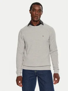 Tommy Hilfiger Sweter MW0MW36347 Szary Regular Fit - Swetry męskie - miniaturka - grafika 1