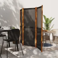 Parawany - Lumarko Parawan 3-panelowy, czarny, 210 x 180 cm - miniaturka - grafika 1