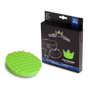 Royal Pro Finish Crown Pad zielony karbowany 130mm - Kosmetyki samochodowe - miniaturka - grafika 1