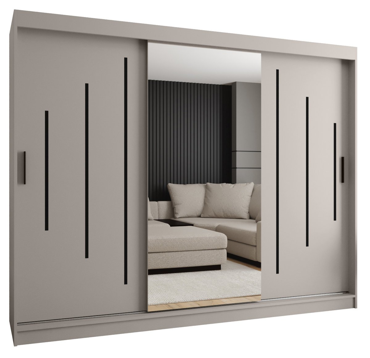 Szafa przesuwna RUBINO Y1 250 gł. 62 kaszmir