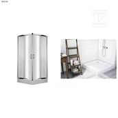 Kabiny prysznicowe - Onnline Kabina prysznicowa 90x90 cm kwadratowa szkło transparentne hartowane 5 mm drzwi rozsuwane szerokość wejścia 540 mm profil 0 8 mm z - miniaturka - grafika 1