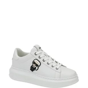Karl Lagerfeld Skórzane trampki ICONIC - Trampki damskie - miniaturka - grafika 1