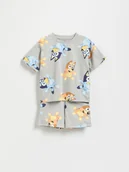 Spodenki dla niemowląt - Reserved - Bawełniany komplet Bluey - jasnoszary - miniaturka - grafika 1