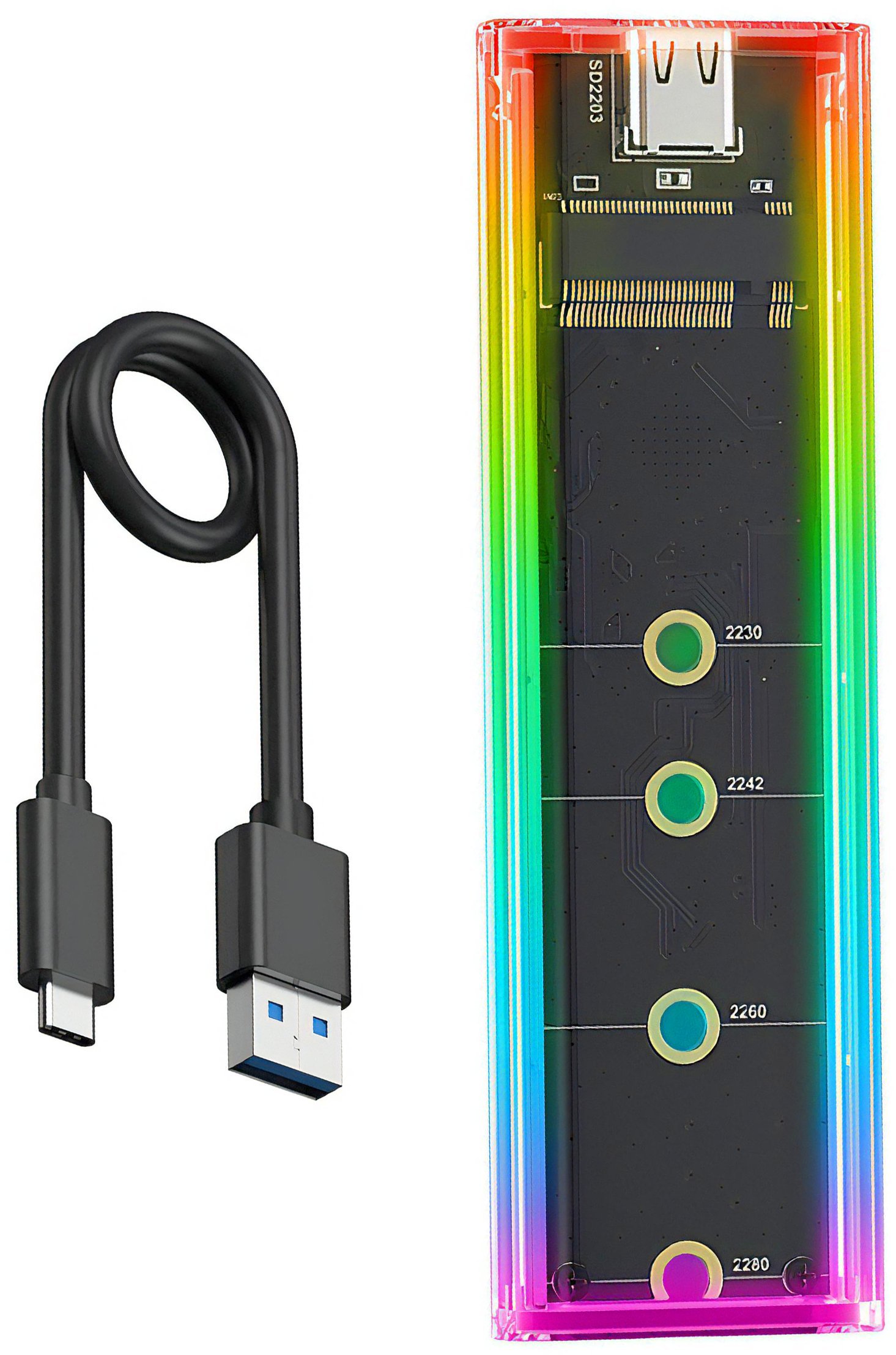 OBUDOWA DYSKU SSD M2 NVMe/NGFF BS-2808 5905370227932