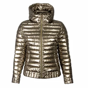 Kurtka damska pikowana MADONNA DI CAMPIGLIO złota XXL - Kurtki damskie - miniaturka - grafika 1