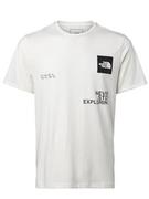 Koszulki sportowe męskie - THE NORTH FACE Foundation Coordinates Koszulka Gardenia White-Gardenia White-TNF Black XL - miniaturka - grafika 1