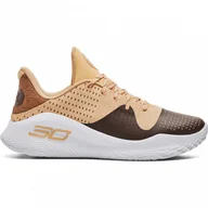 Buty sportowe męskie - Buty do koszykówki uniseks Under Armour Curry 4 Low Flotro CC - brązowe - miniaturka - grafika 1