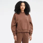 Bluzy damskie - Bluza damska New Balance WT33531PNC  brązowa - miniaturka - grafika 1