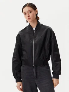Calvin Klein Jeans Kurtka bomber Hero LV047B528G Czarny Relaxed Fit - Kurtki damskie - miniaturka - grafika 1