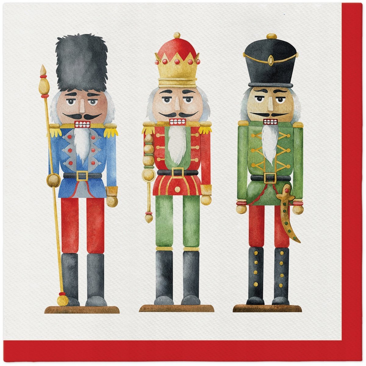 Serwetki Airlaid 40x40 '' Nutcracker's Soliders ''/50 sztuk