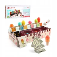 Zabawki AGD - Zestaw Do Sprzedaży Lodów Sklep Z Akcesoriami Nauka Liczenia - miniaturka - grafika 1