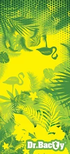 Dr.Bacty Ręcznik z powłoką antybakteryjną szybkoschnący na plażę 60x130 - Tropical DRC-L-GREENTROPICAL - Ręczniki - miniaturka - grafika 1
