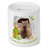 Skarbonki - Skarbonka Kapibara na Urodziny Imieniny Prezent z Nadrukiem ze Zdjęciem - miniaturka - grafika 1