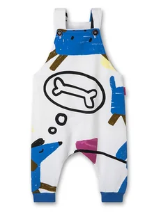 Sanetta Kidswear Ogrodniczki w kolorze białym - Spodenki dla niemowląt - miniaturka - grafika 1