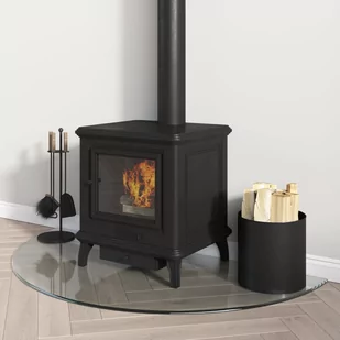 Panel kominkowy, szklany, półokrągły, 1000x500 mm - Akcesoria kominkowe - miniaturka - grafika 4