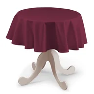 Obrusy i serwetki - Dekoria Obrus okrągły Plum śliwkowy) 135 cm Cotton Panama - miniaturka - grafika 1