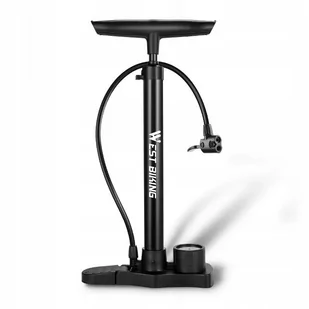 Pompka rowerowa z manometrem garażowa duża - Pompki rowerowe - miniaturka - grafika 1