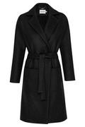 Płaszcze damskie - Płaszcz o kroju szlafrokowym : kolor - Czarny, size - M/L - Bombshe - miniaturka - grafika 1