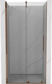 Ścianki i drzwi prysznicowe - Mexen Velar drzwi prysznicowe rozsuwane 100 cm, transparent, różowe złoto - 871-100-000-01-60 - miniaturka - grafika 1