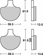 Części motocyklowe - SBS KLOCKI HAMULCOWE KH94 CERAMIC 92 - miniaturka - grafika 1