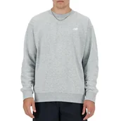 Bluzy męskie - Bluza New Balance MT41507AG - szara - miniaturka - grafika 1