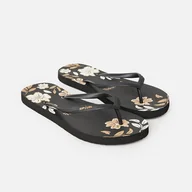 Klapki i japonki damskie - Damskie Japonki RIP CURL MIXED BLOOM OPEN TOE 174WOT_90 – Czarny - miniaturka - grafika 1