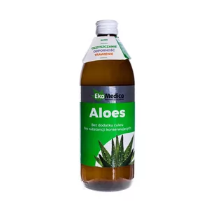 EkaMedica Aloes Płyn 500 ml - Suplementy naturalne - miniaturka - grafika 1