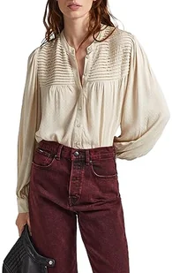 Pepe Jeans Bluzka damska Karol, Brązowy (piaskowy), XL - Bluzki damskie - miniaturka - grafika 1