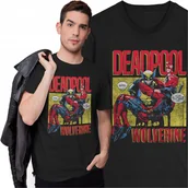 Koszulki męskie - Koszulka Deadpool Wolverine Komiks Film Premiera Marvel Logan Prezent - miniaturka - grafika 1