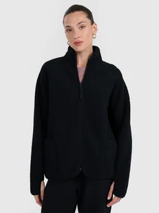4F Polar sherpa ze stójką oversize damski - czarny XL - Bluzy damskie 4F Polar sherpa ze stójką oversize damski - czarny XL - Bluzy damskie - miniaturka - grafika 1