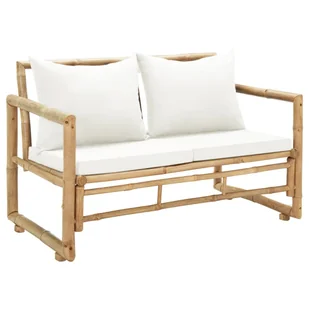 vidaXL Ławka ogrodowa, bambus, 115x65x72 cm vidaXL - Ławki ogrodowe - miniaturka - grafika 8