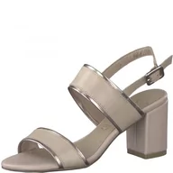 Sandały damskie - MARCO TOZZI Sandały damskie 2-28335-28, z obcasem, różowy - Rose Comb. - 40 EU - miniaturka - grafika 1