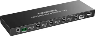 Kabel PremiumCord PREMIUMCORD HDMI switch, 4K@60Hz HDMI2.0 KVM 4:1, s dálkovým ovladačem - Przełączniki KVM - miniaturka - grafika 1